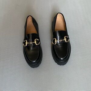 Chunky buckle detail loafers. Brand new, black, US 5.5, EUR 36
